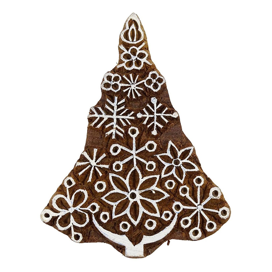 Brown Wooden Blocks, Fabric Printing Block, Hand Carved Wood Stamp