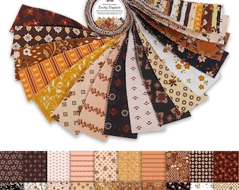 Earthy Elegance Jelly Roll, 40 Precut Cotton Fabric Strips