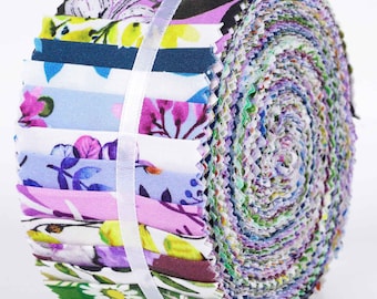 40 Strip Assorted Bundle, Jelly Roll for Scrap booking, Perfect Quilting Fabric for Sewing, Craft, Jelly Roll Fabric Strips for Quilting