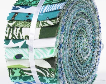 Jelly Roll Fabric Strips for Quilting, 40 Strips Assorted Bundle, Jelly Roll for Scrap booking, Perfect Quilting Fabric for Sewing, Craft