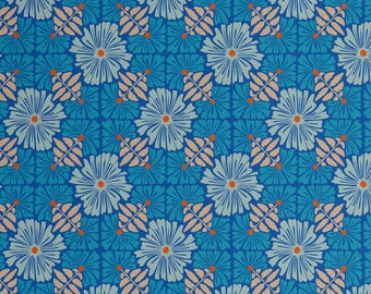 Papel tapiz autoadhesivo S4sassy, revestimiento de paredes con azulejos florales azules, papel tapiz autoadhesivo para paredes de entrada, salpicadero de cocina y decoración del hogar.