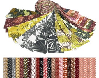 Jelly Roll Fabric Strips for Quilting, 40 Strip Assorted Bundle, Perfect Quilting Fabric for Sewing, Jelly Roll for Scrapbooking, Crafting