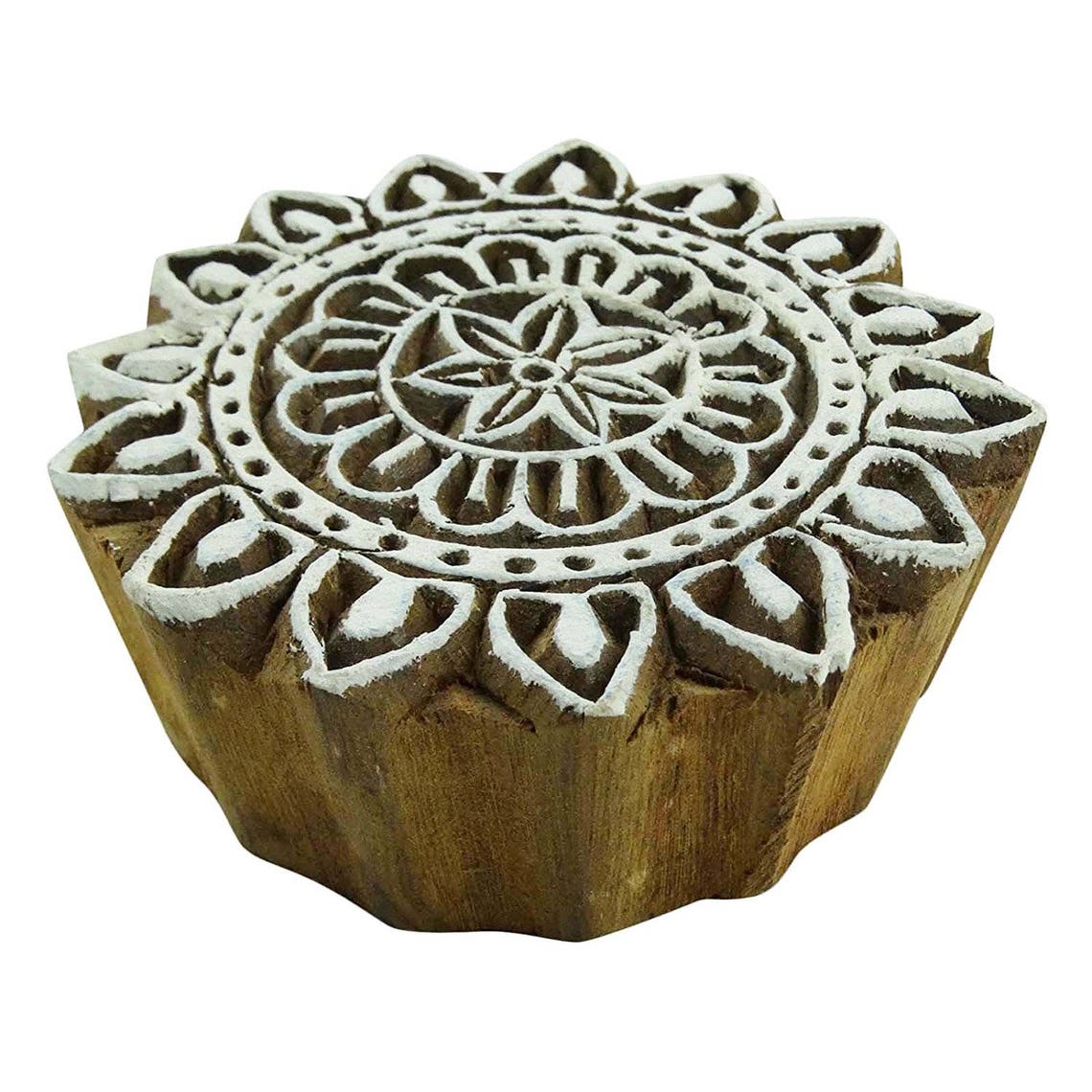 Decorative Block Textile Stamp Traditional Handmade Stamp Etsy