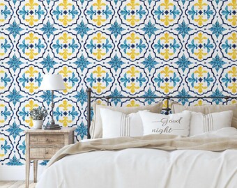 S4sassy Self Adhesive Wallpaper, Classic Block Tile Wallpaper, Peel & Stick Contact Paper for Entryway wall, Kitchen Backsplash, Home Decor