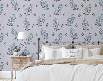 S4Sassy Botanical Wallpaper-Zelfklevend vinylbehang, groene decoratieve muurfolie, eenvoudige doe-het-zelf wandbekleding voor slaapkamer, woonruimtes