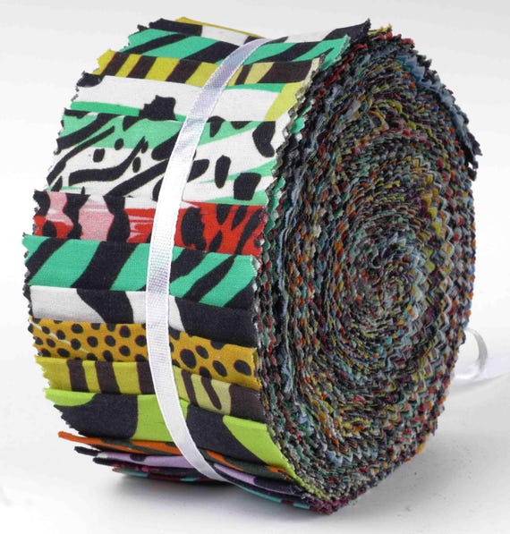 MDG Fabrics Gray & Black Jelly Roll – 40 Strips 2.5" X 44-45" – 100% Cotton Quilting Fabric