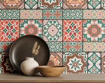 S4sassy Self Adhesive Wallpaper, Mosaic Tile Wallpaper, Multi Textured Peel and Stick Contact Paper for Entryway Walls, Kitchen Back Splash
