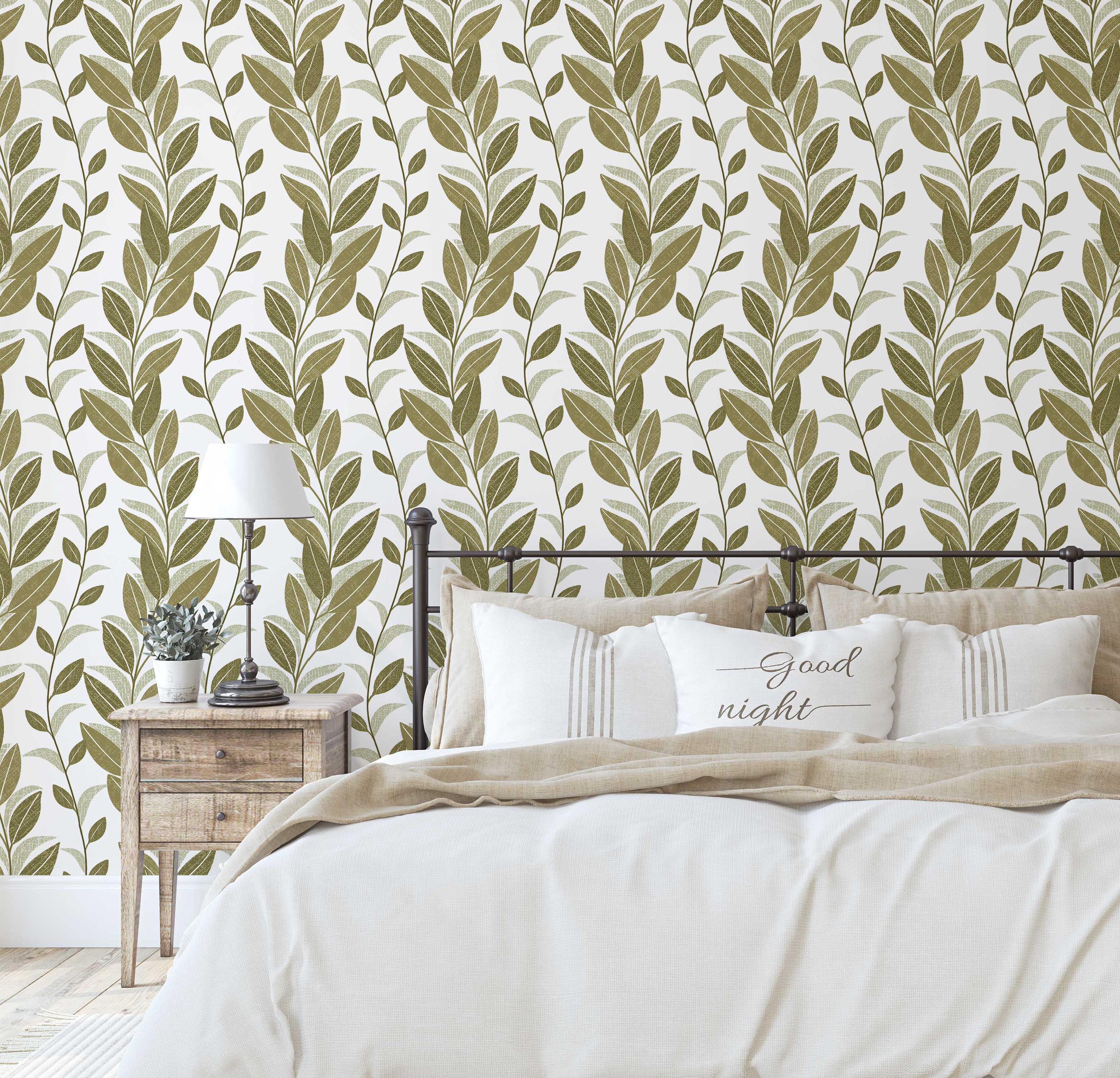 S4Sassy Striped Print Wallpaper - Green Wall Covering, 25" X 240" Self-Adhesive Vinyl Walls Paper, Wallwrap, Easy Diy Walls Covering For Kids Bedroom, Room Wall Decor, Playroom Wallpaper - View #2