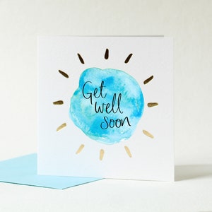 Gute Besserung Karte von Sunshine zum Frühstück
