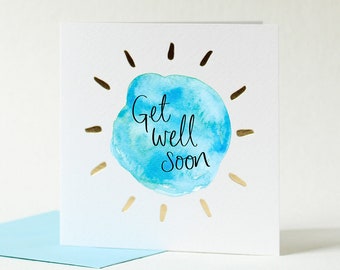 Get well soon card by Sunshine for Breakfast