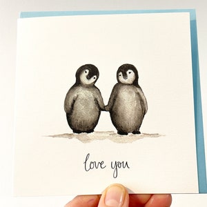 Schattige pinguïn Love You-kaart van Sunshine for Breakfast