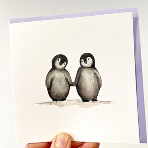 かわいいペンギンのカード
