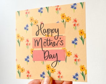 Yellow Floral Mother's Day Card
