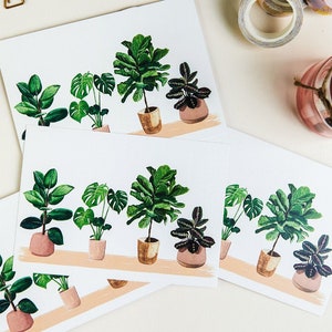 House plants postcard illustrated house plants by Sunshine for Breakfast image 2