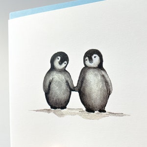 Cute Penguin card for boyfriend, girlfriend. You're my Penguin birthday card. Love birds card for Anniversary. image 3