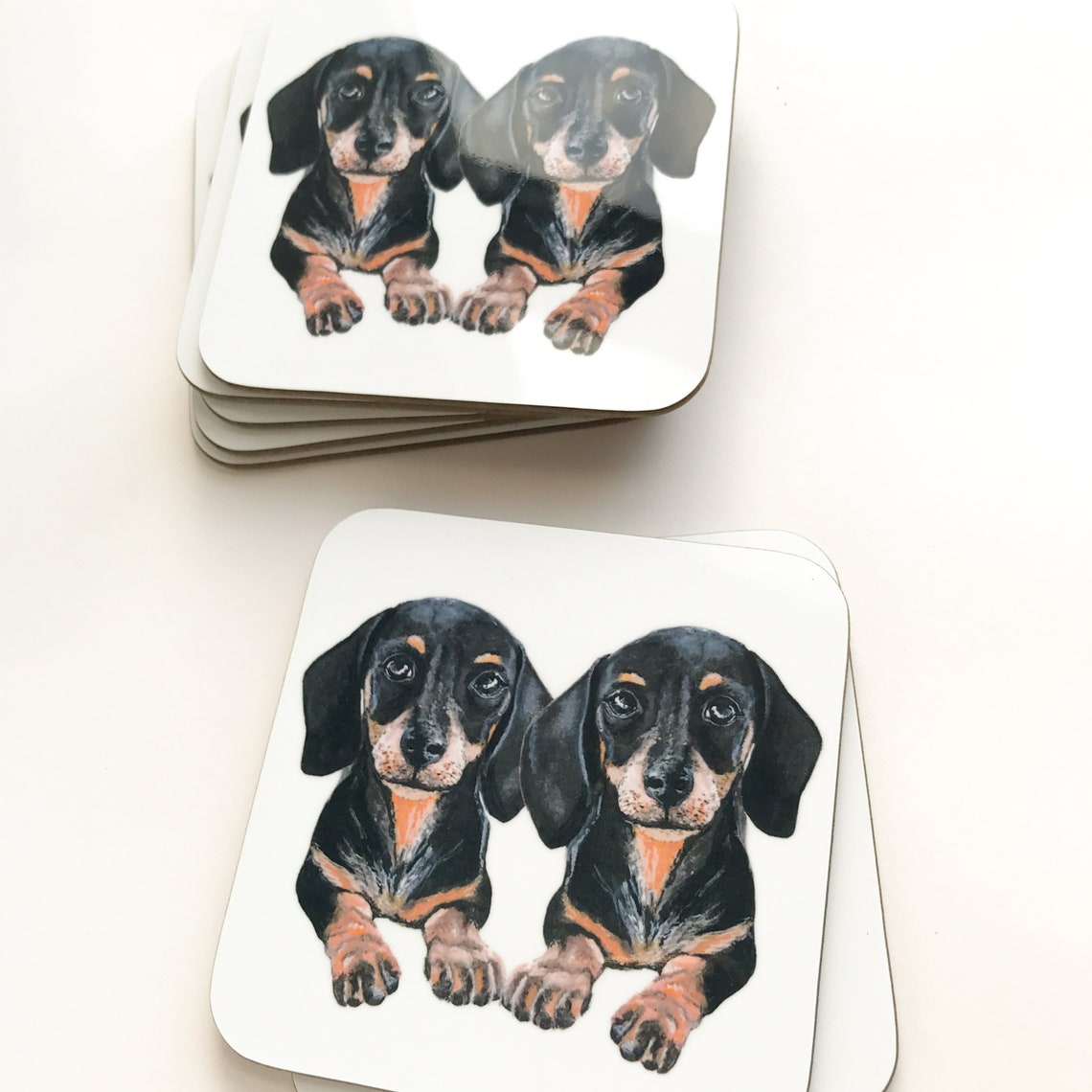 Cute Sausage Dogs Coaster. Sausage Dog Gift for Him Gift for Etsy
