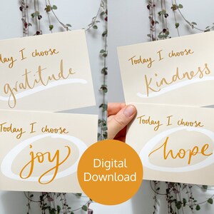 4 Carte d’affirmation - Téléchargement numérique - cartes postales positives par Sunshine for Breakfast