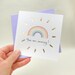 You are amazing card. Thank you rainbow card. Encouragement card for friend by Sunshine for Breakfast. 