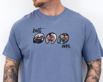 Camiseta Comfort Colors® personalizada con foto para papá, regalo del Día del Padre, camiseta con foto para papá, regalo personalizado con foto para papá, camiseta genial para papá, regalo de cumpleaños para papá