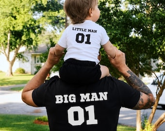 Camisetas a juego para padre e hijo, conjunto a juego para padre e hijo, regalo del Día del Padre, conjunto a juego para papá e hijo, regalo para papá, camiseta para papá y yo