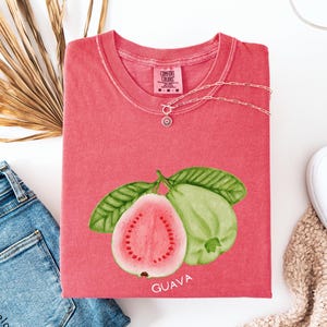 Guavas Retro Commercial Graphic Shirt, Vintages Guavas Label T-Shirt, Exotic Fruit Lover Tee, Cute Unisex Adult Graphic T Shirt, Cool Gift