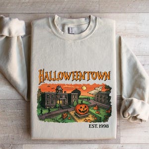 Halloweentown Est 1998 Sweatshirt, Halloweentown University, Retro Halloweentown Sweatshirt, Fall Sweatshirt, Halloween Sweatshirt, Gift