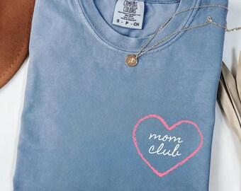 Camiseta Comfort Colors® Cool Moms Club, Camiseta Cool Mom, Conjunto Lindo para Mamá, Camiseta La Mejor Mamá del Mundo, Regalo de Ropa de Cumpleaños para Mamá, Regalos para el Día de la Madre