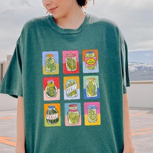 Comfort Colors Vintage Canned Pickles T-Shirt, Pickle Shirt, Pickle Jar Tee, Foodie Shirt,Vintage Comfort Colors Shirt, Women Christmas Gift