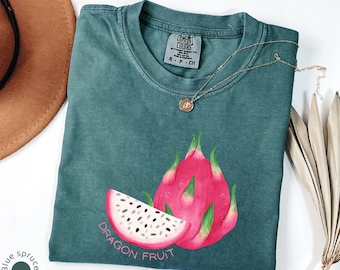 Dragon Fruit Retro Commercial Graphic Shirt, Vintages Dragon Fruit Label Shirt, Fruit Lover Tee, Cute Unisex Adult Graphic Shirt, Cool Gift