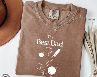 Comfort Colors® Best Dad By Par Shirt, Father's Day Shirt, Favorite Dad Shirt, Golf Dad Shirt, Golfing Shirt for Dads, Gift for Dad