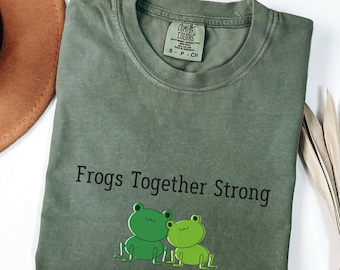 Portland Frog Protest Shirt, Frogs Together Strong Shirt, Anti Fascism Shirt, Anti ICE Shirt, Activist Shirt, Resistance Shirt,Political Tee