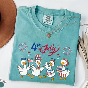 Happy 4th Of July Ducks Shirt, Independence Day Tee, American Goose Sweatshirt, Patriotic USA Flag T-Shirt, Funny Fourth Of July Duck Shirt