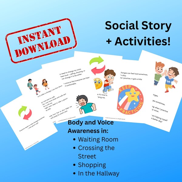 Using Inside Voices Worksheet.pdf Inside Voice Visual - Etsy