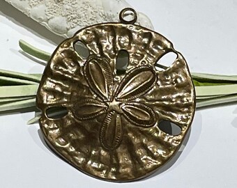 Messing-Ochse und Dollar-Anhänger: Großer Strandanhänger (33mm)
