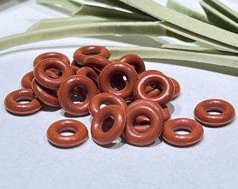 25 Ton braun Gummi O Ringe: 7 mm, 14 Gauge, Schmuckzubehör
