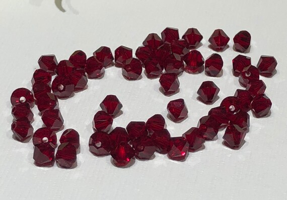 100//50X Colorful Faceted Glass Crystal Beads Loose Bicone Spacer Jewelry Making
