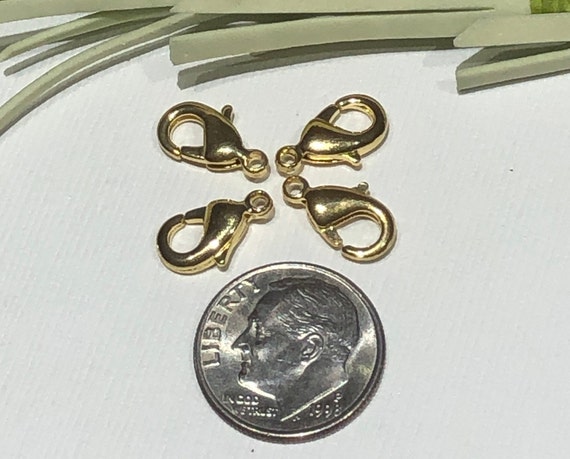 Gold Plated Lobster Clasps ~15x8mm