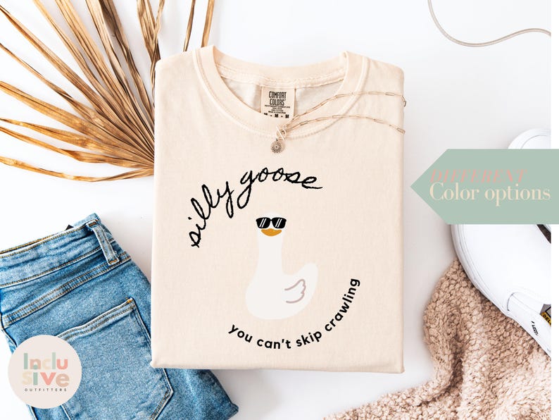 Funny Physical Therapy Silly Goose Unisex Garment-Dyed T-shirt, PT Humor Tee, DPT Graduation Gift, Rehab Therapist Shirt, Light-hearted image 1