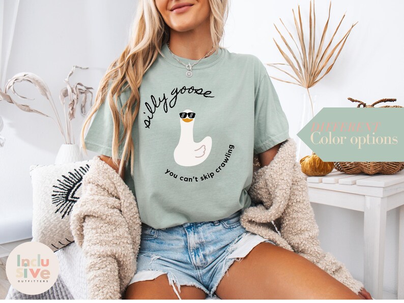Funny Physical Therapy Silly Goose Unisex Garment-Dyed T-shirt, PT Humor Tee, DPT Graduation Gift, Rehab Therapist Shirt, Light-hearted image 2