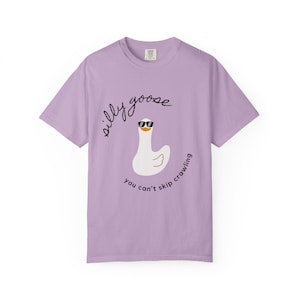 Funny Physical Therapy Silly Goose Unisex Garment-Dyed T-shirt, PT Humor Tee, DPT Graduation Gift, Rehab Therapist Shirt, Light-hearted image 7