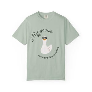 Funny Physical Therapy Silly Goose Unisex Garment-Dyed T-shirt, PT Humor Tee, DPT Graduation Gift, Rehab Therapist Shirt, Light-hearted image 10