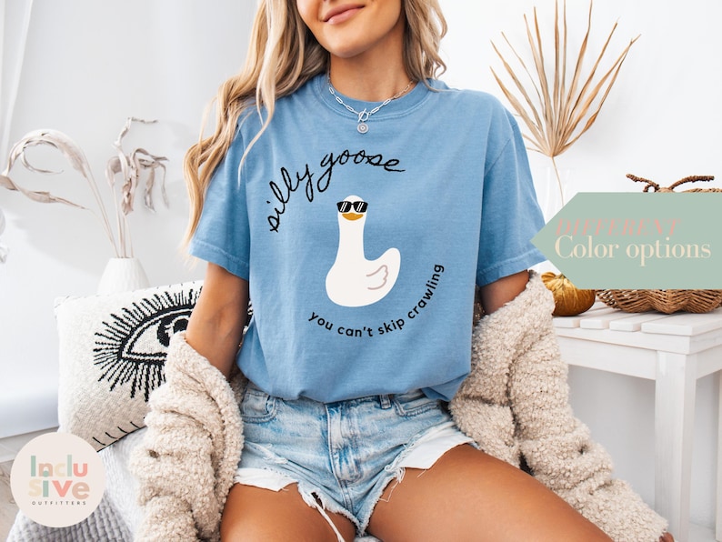 Funny Physical Therapy Silly Goose Unisex Garment-Dyed T-shirt, PT Humor Tee, DPT Graduation Gift, Rehab Therapist Shirt, Light-hearted image 3