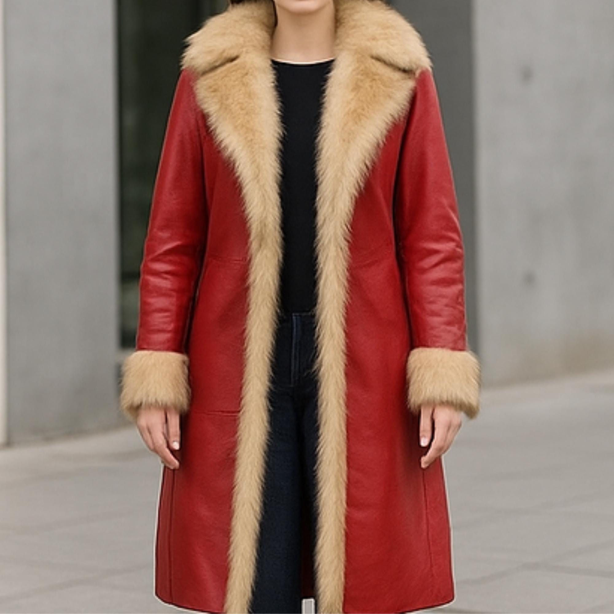 ジャケット・アウター 1990s Vintage Super Long Design Coat 80's 90's Full Length Leather Jacket, Oversize Retro Coat