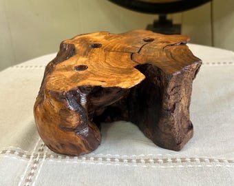 Handmade Rustic Wood Propagation Station, Bud Vase, Desk Decor