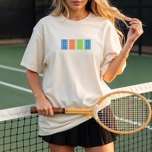 Graphic Tennis Unisex T-shirt, Wimbledon US Open French Australian Major Slam Tee, Gift for Tennis Players Fans