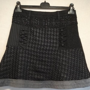Desigual Black Women&#39;s Casual Short Skirt Size S
