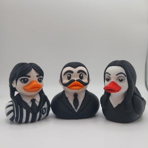 Gothic Family Ducks – 3D Printed Car Dash Decor