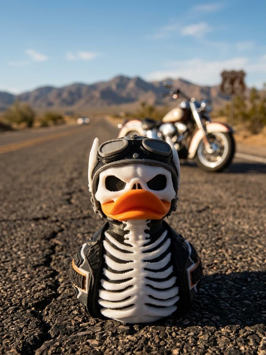Motorcycle Rubber Duck - Etsy
