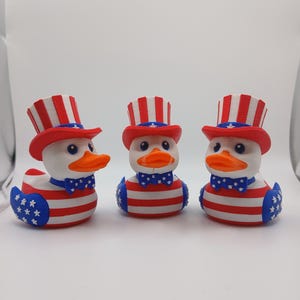 USA 4th of July Duck - Premium 3D Printed Jeep Accessory - Rowmba3D