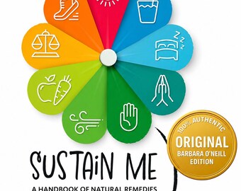 Sustain Me Handbook | Barbara O'Neill Natural Healing, Wellness Planner | Gift for Health Lovers